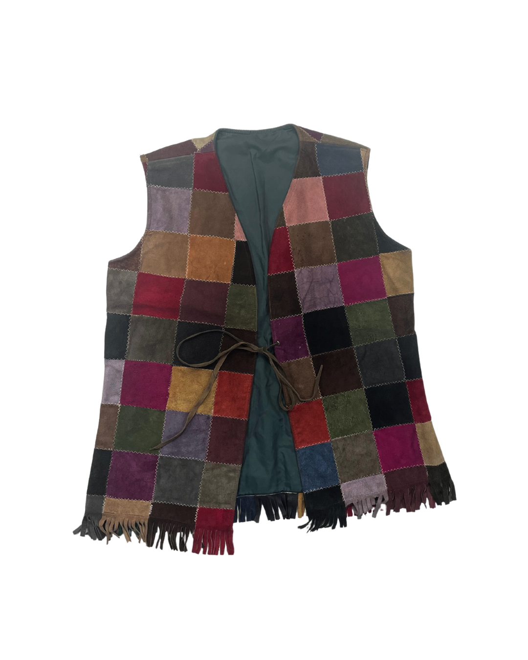 Suede Block Colour Waistcoat